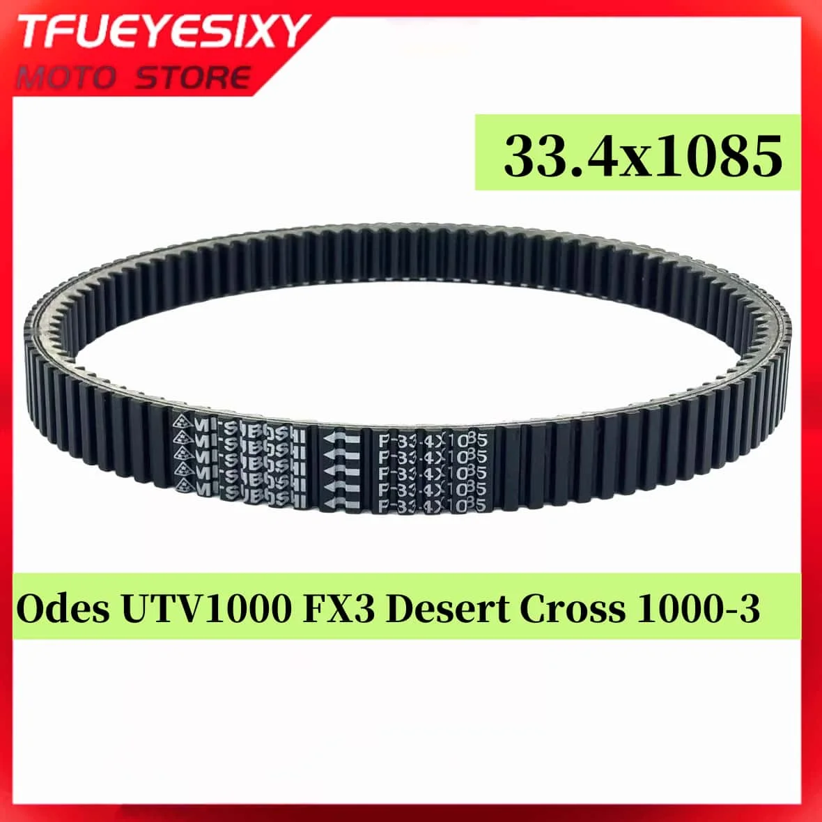 

21140301101 21140301102 CVT Belt 33.4*1085 for Odes UTV1000 FX3 DesertCross1000-3 HVAC Side by Side 21140301101 21140301102