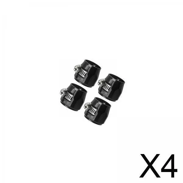 

Aluminum Alloy Hose Finisher Clamps Secure Band Adjustable for Nylon Fuel Hose Corrugated Pipe Oil Diesel Water Use