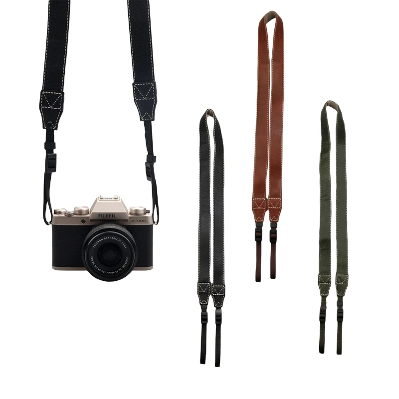 Tragbarer Kameragurt, verstellbarer Kameraschultergurt aus PU-Leder, Gürtel für Sony/Nikon/Canon, Gürtel für DSLR, digitale Spiegelreflexkamera