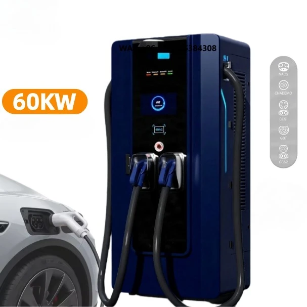 YIXINDIAN 60kW 120kW Fast Floor-mounted DC EV Charging Station GB/T CCS CHAdeMO Fast Charging with Solar Panel Power Bank BESS