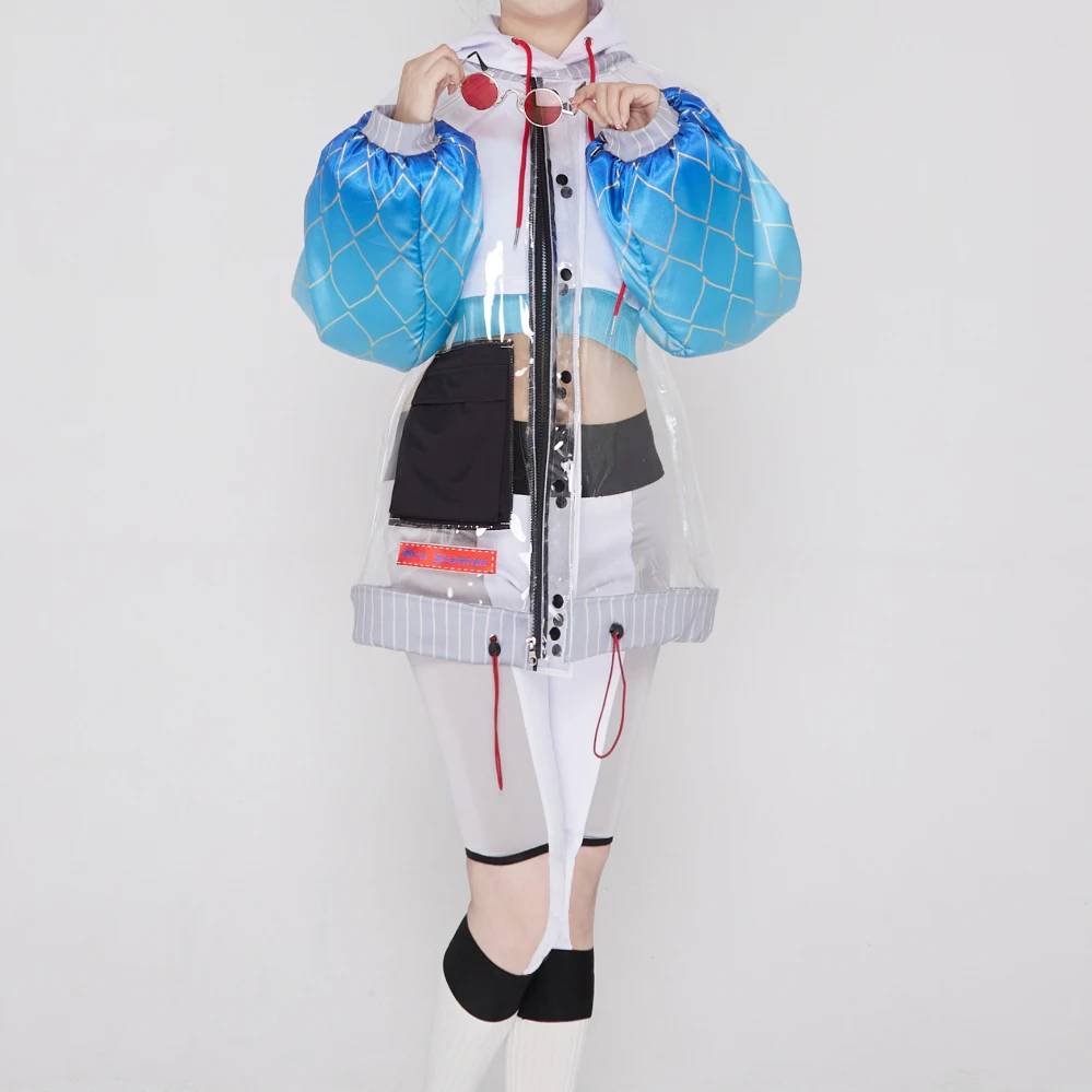 COS-HoHo Anime Vtuber Hololive Kobo Kanaeru Game Suit Lovely Uniform Cosplay Costume Halloween Party Role Play Outfit Women