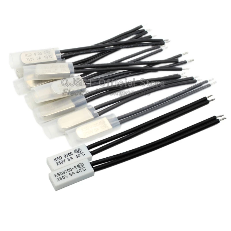 5Pcs KSD9700 15~160Degree Temperature Control Switch Bimetal Temperature SwitchThermal Protector Normally Closed Normally Open5A image 5