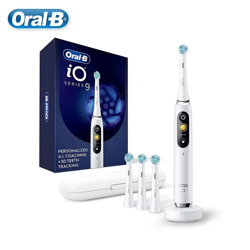 Oral B cepillo de dientes eléctrico serie IO recargable impermeable sincronización giratoria inteligente cepillos de dientes electrónicos iO2 iO3 iO4 iO7 iO9