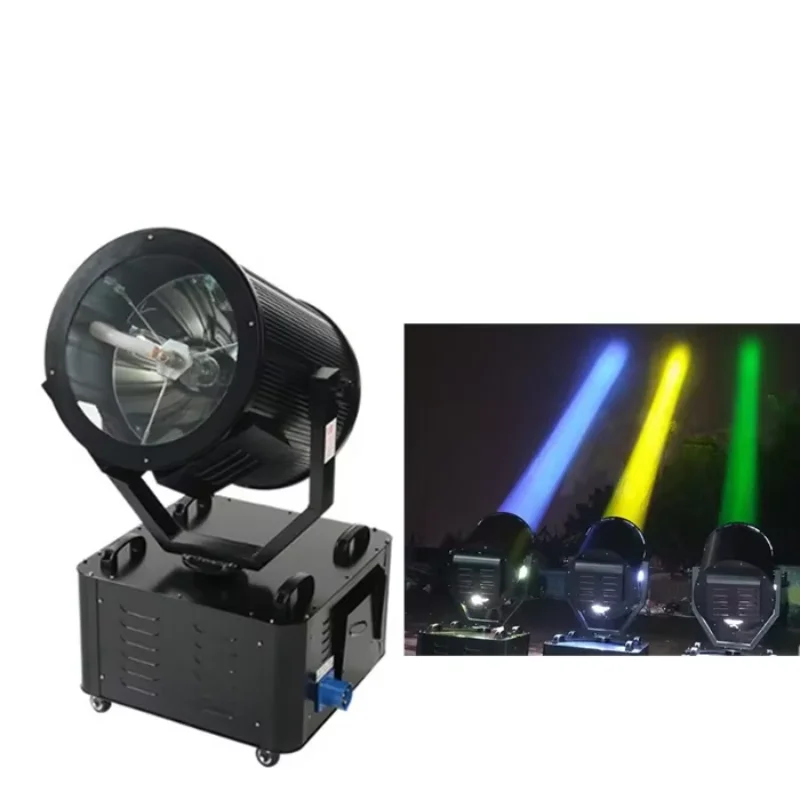 1KW-7KW outdoor xenon sky searchlight rotating sky beam light