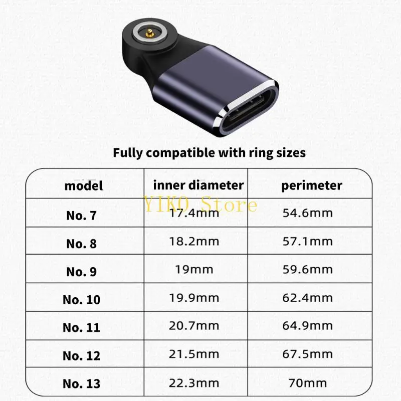 K32C Intelligent Rings Charging Adapter with Snapping Design and Enhancing