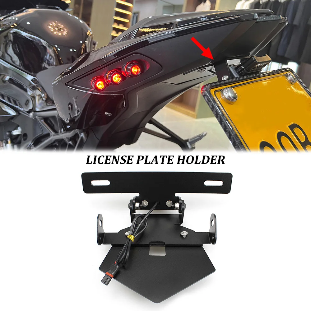 

S1000RR 2023 License Plate Holder Motorcycle Tail Tidy For BMW S1000R M1000RR 2019-2023 adjustable Short number plate holder