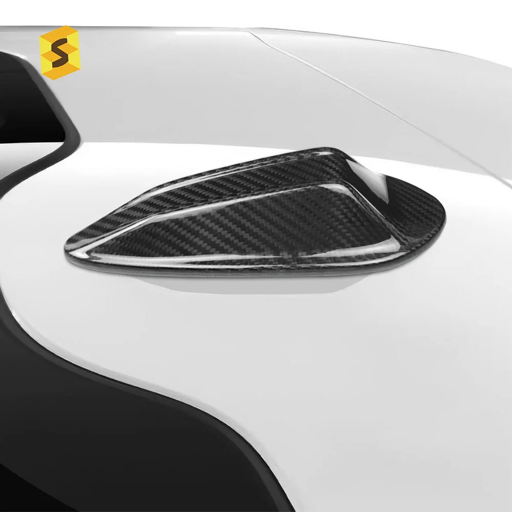 

A genuine carbon fiber shark fin antenna decorative cover suitable for exterior modification of BMW 3 Series /5 Series cars