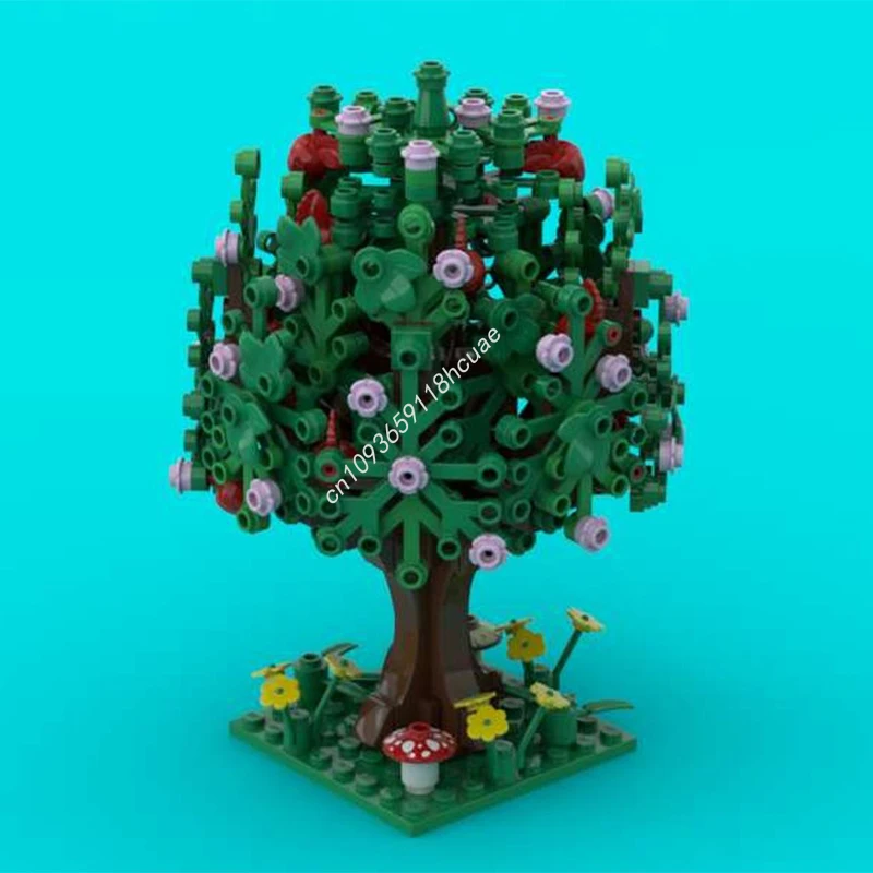 218 Stück MOC Cool Apple Tree Nan Advanced Collector Showcase Bauset für Präsentationsbegeisterte Weihnachtsgeschenk