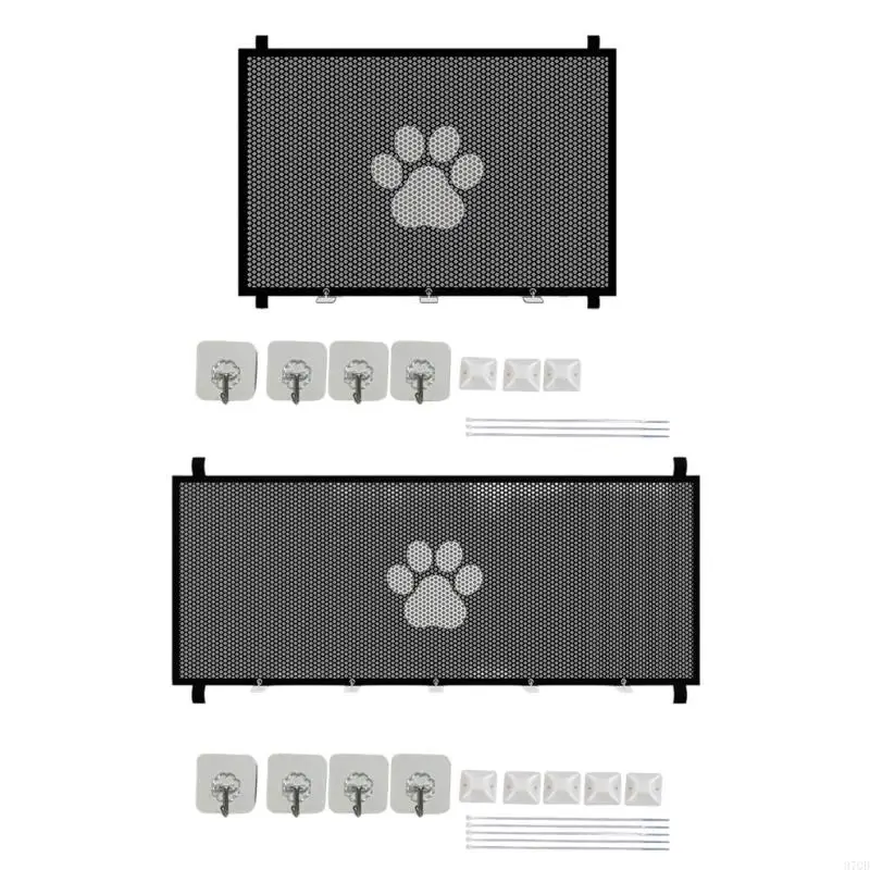 97qd 홈 여행을위한 Pet Gate Folded Dog Barriers 휴대용 베이비 게이트.