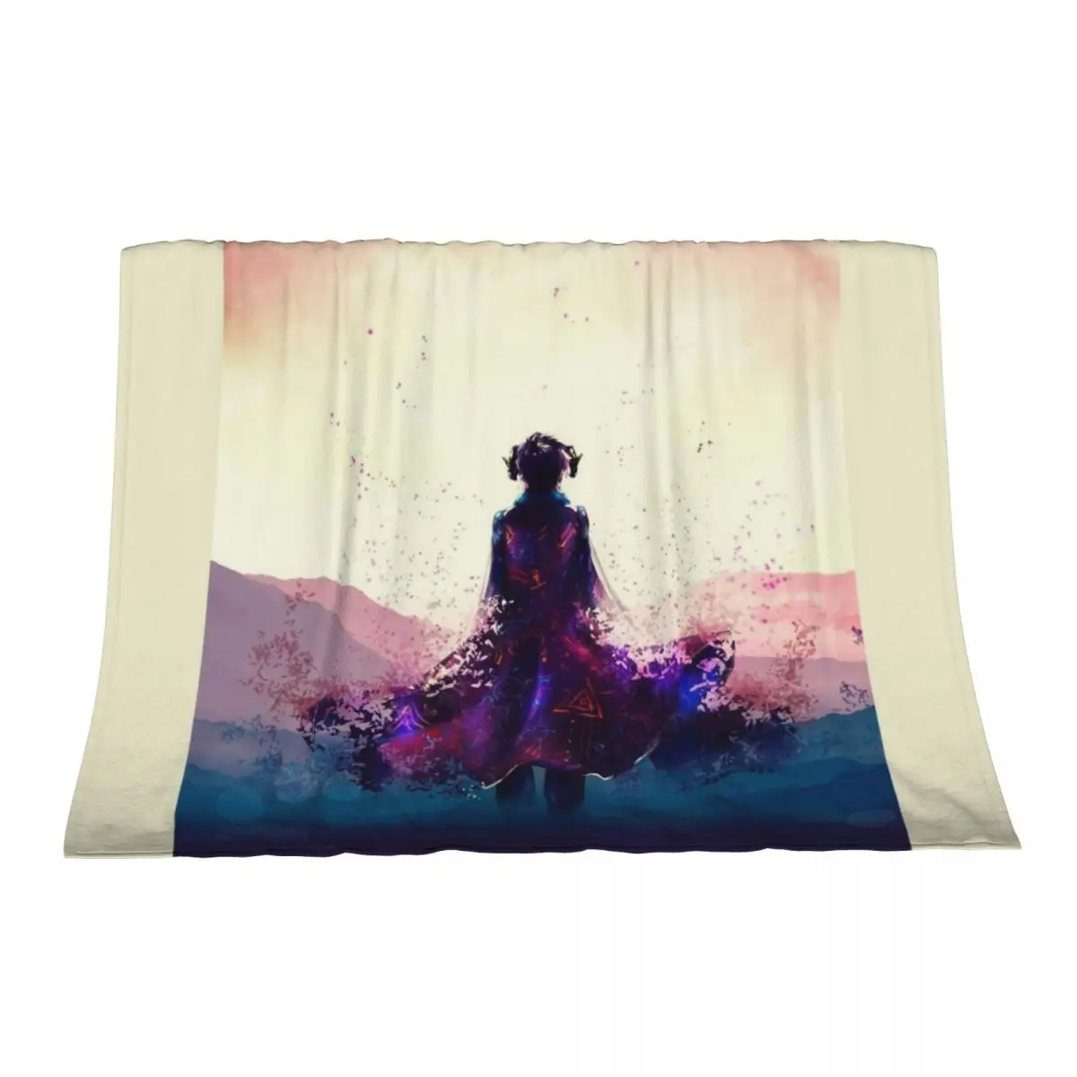 

Mollymauk purple dress Throw Blanket Retros For Decorative Sofa Baby Weighted Blankets