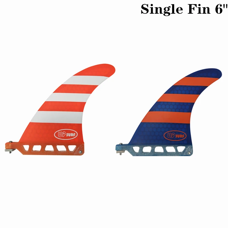 

Surfboard Single Fin UPSURF Logo Central fin Blue/Orange Fibreglass SUP Board Quilhas Fins Good quality Water Sports