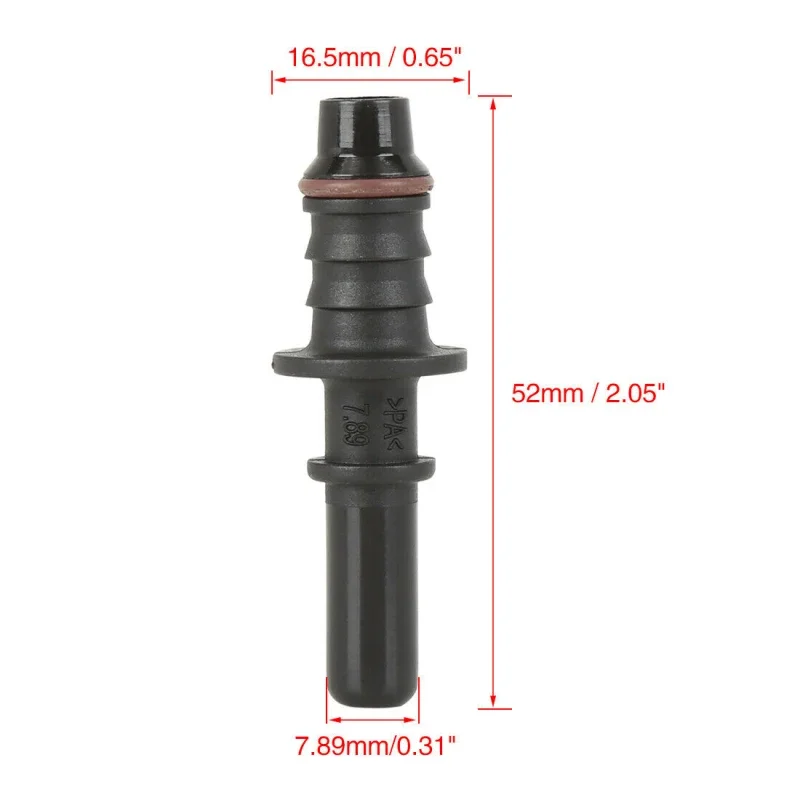 Acoplador de línea de combustible para coche, manguera de conexión rápida ID8 7,89 9,89 11,8, adaptador de tubo de línea de aceite de nailon de