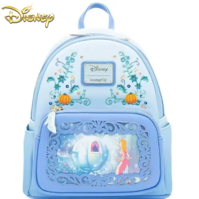 

In Stock Loungefly Disney Fairy Princess Mini Cute Cartoon Character Backpack Stitch Student Leisure Travel Bag Gift