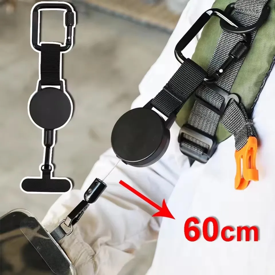 Retractable Anti-Theft Phone Holder Cellphone Lanyard Strap Smartphone Case Safety Tether with Belt Clip Cellphone Lanyard