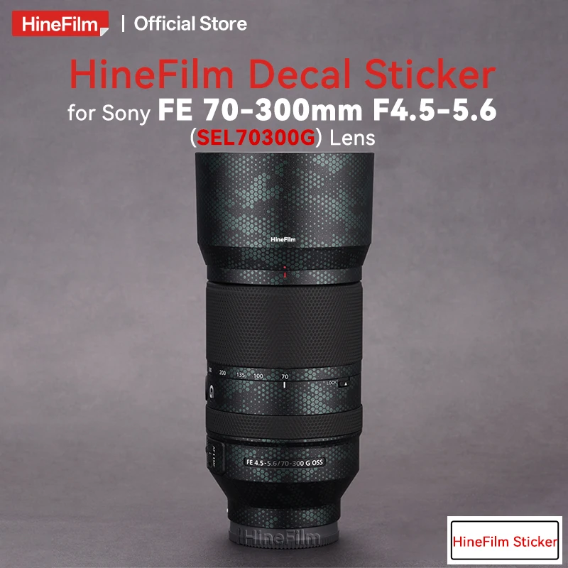 

Hinefilm Skin for Sony 70-300 F4.5-5.6 Lens Sticker SEL70300G Wrap Cover for Sony FE70-300 f4.5-5.6 Lens Protective Skin 70300