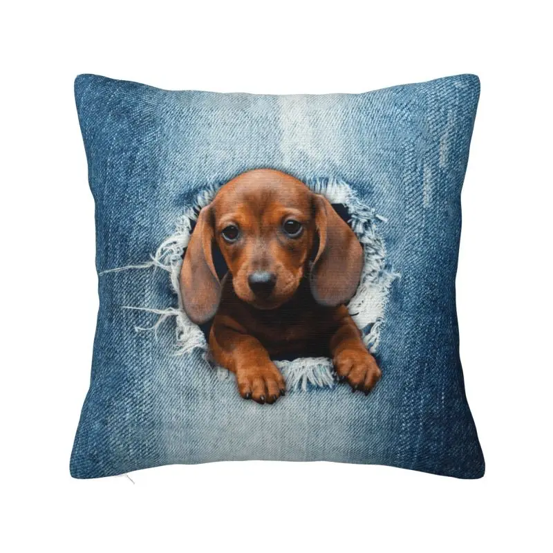 Sausage Dachshund Dog Throw Pillow Covers Home Decor 3D Printing Sofa Chair Cushion Cover Polyester Soft Pillowcase Dakimakura