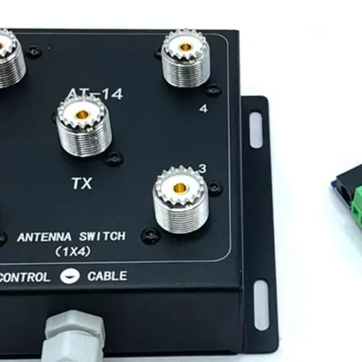 /4-Way /Coaxial /Remote Antenna Switch 1.8-60MHz 500W PEP SO-239 Connector For Ham Radio Multi-Antenna Signal Control Device