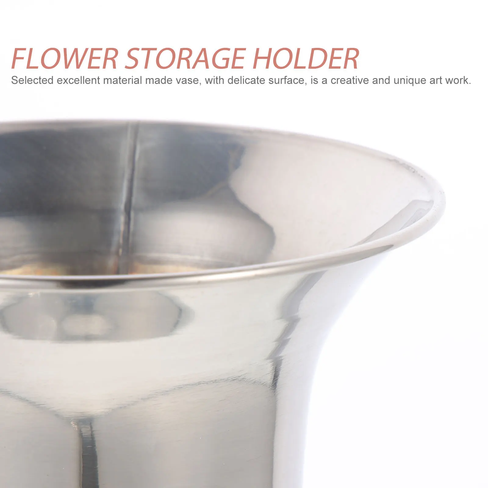 

Stainless Steel Metal Flower Vase Artistic Table Decor Vase for Home Wedding Centerpiece Flower Storage Holder