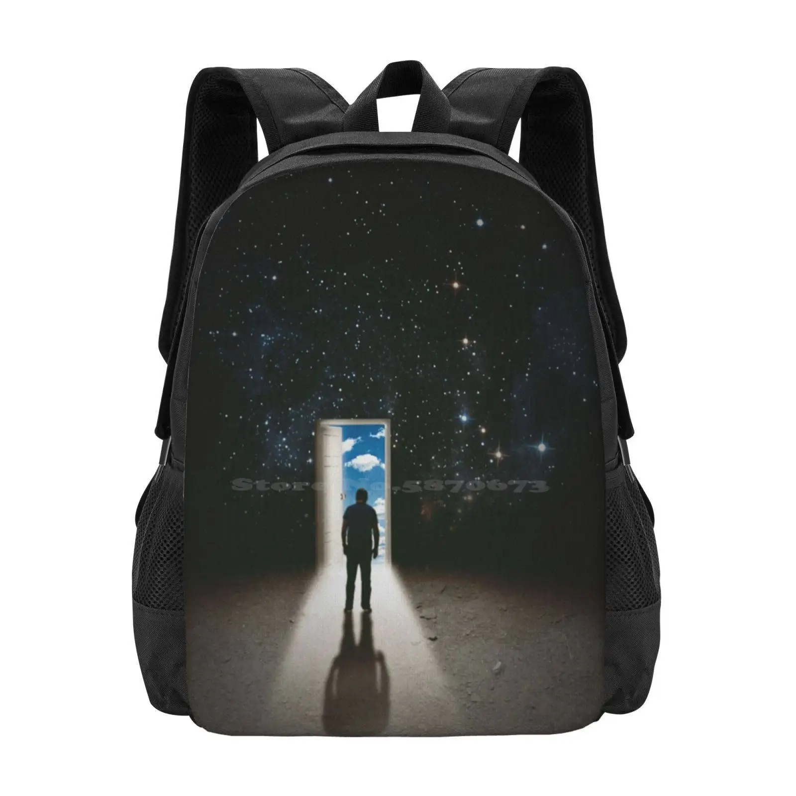 

Back At It Pattern Design Bagpack School Bags Surrealism