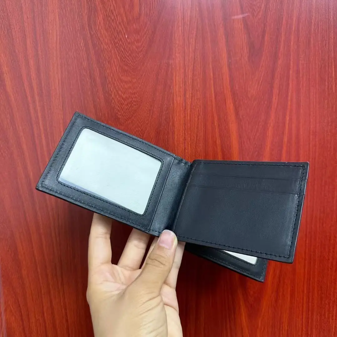 2025 New Fashion Business Men's Wallet Crocodile Genuine Leather Short Organizer Wallet Boy Brand Luxury Card & ID Holders Purse