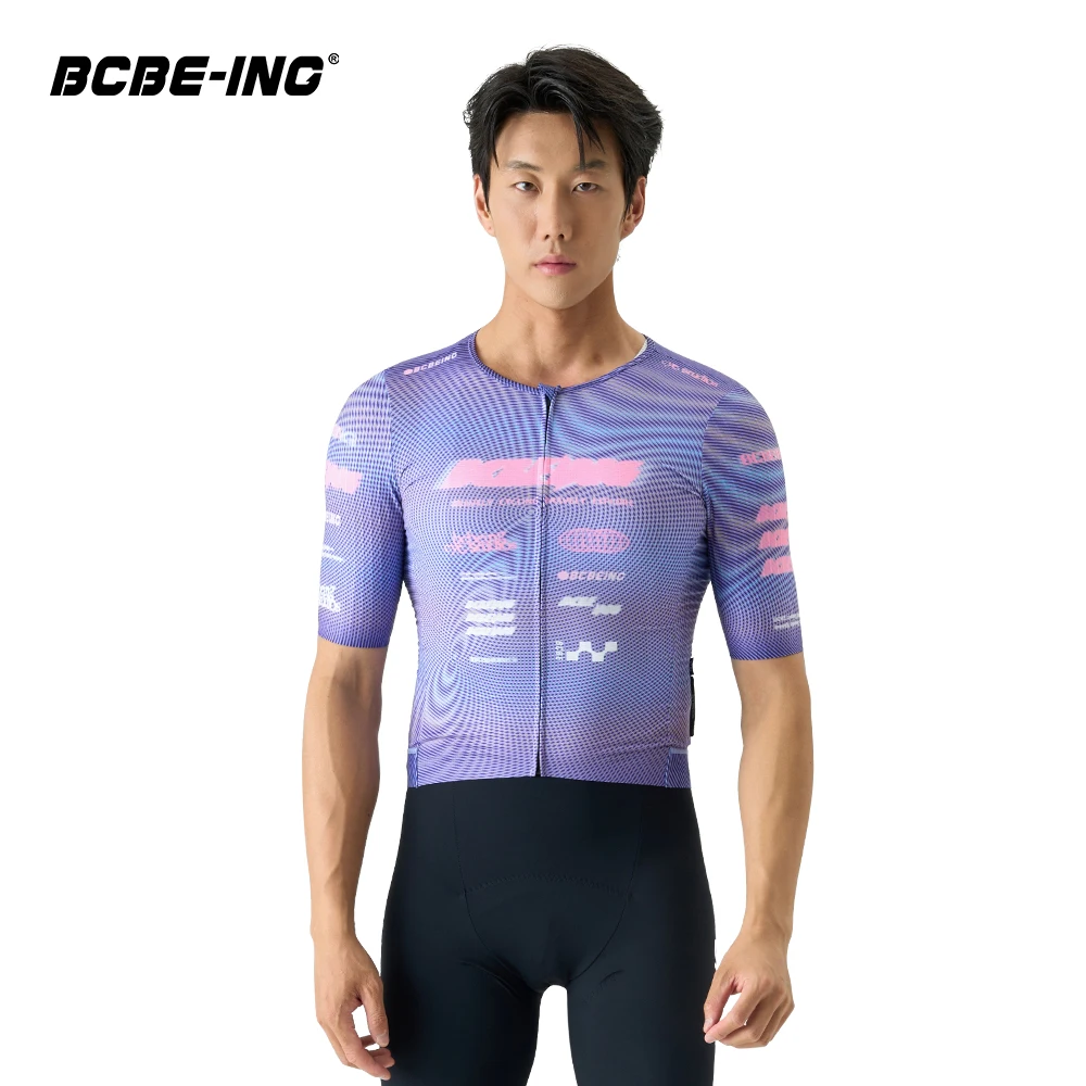 BCBE-ING AERO Radtrikot Pro Race Fit Leichtes Kurzarm-Fahrradtrikot Atmungsaktiv Schnelltrocknend Radtrikot mit YKK-Reißverschlüssen