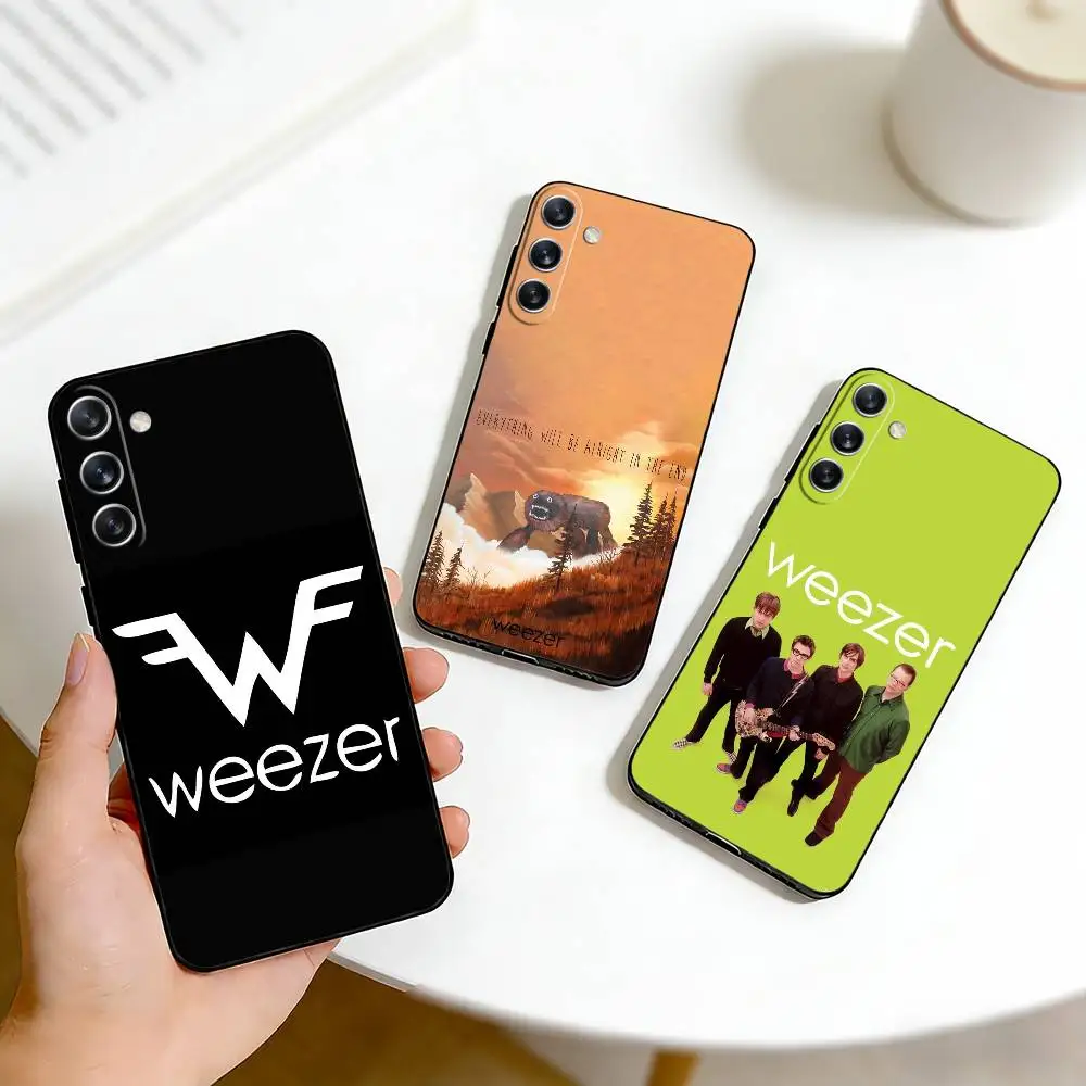 Go Away W-Weezer Phone Case For Samsung Galaxy A73,A72,A71,A70,A53,A52,A51,Others Soft Black Cover