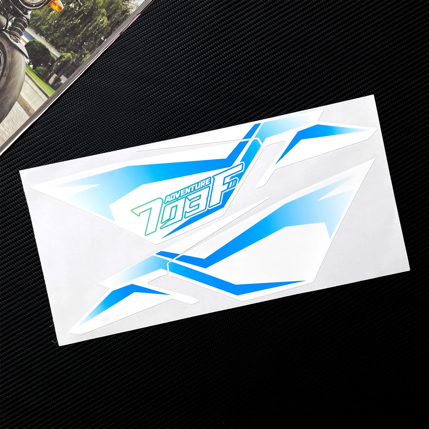 For Zontes 703F 703 F Adventure Motorcycle Head Decor Stickers ADV Moto Front End Vinyl Waterproof Accessories Decal Kit