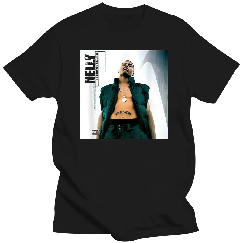 fashion black tshirts for male male tee-shirt graphic t shirts NellyS Country Grammar Album T-Shirt High Quality Tee Shirt