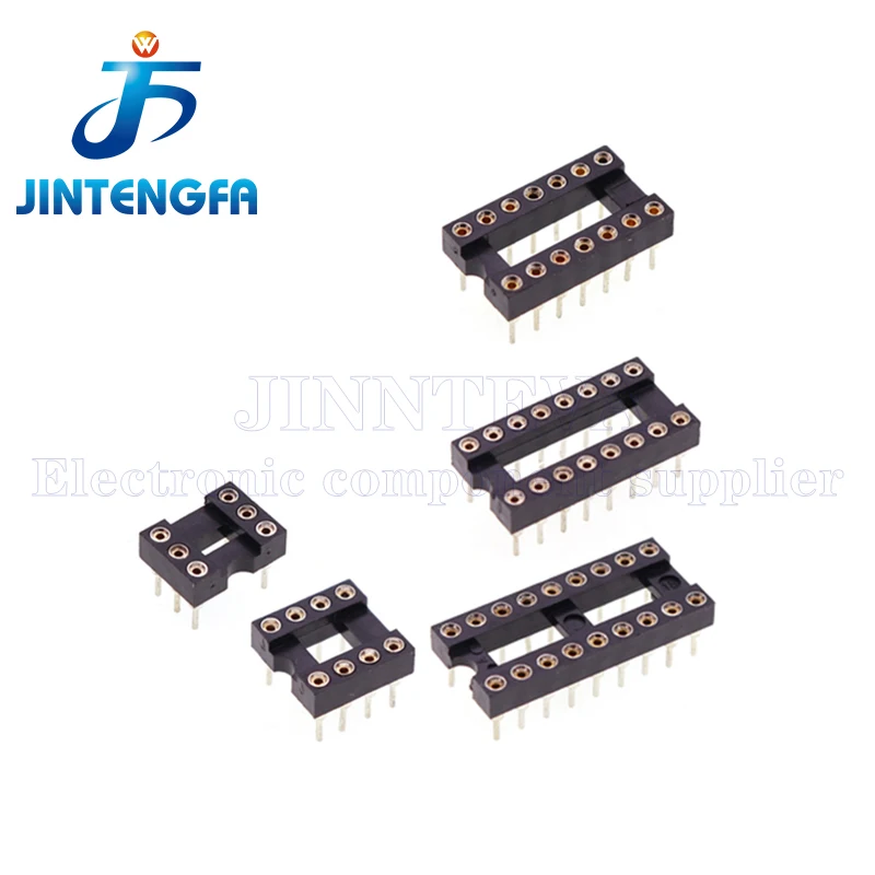 DIP 6P 8Pin 14Pin 16Pin 18P 20P 24P 28P 32P 40Pin PLCC32 /44 IC Lock Seat Socket Test IC Sockets Solder Type Connector Chip Base