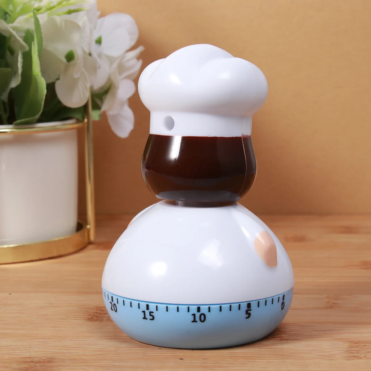 

Boiled Egg Mechanical Kitchen Timer Sky-Blue Baking Cooking Countdown Timer For Household Chef Use No Needed