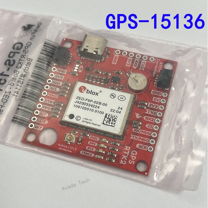 GPS-15136 ZED-F9P GPS RF Qwiic Platform Evaluation Expansion Board