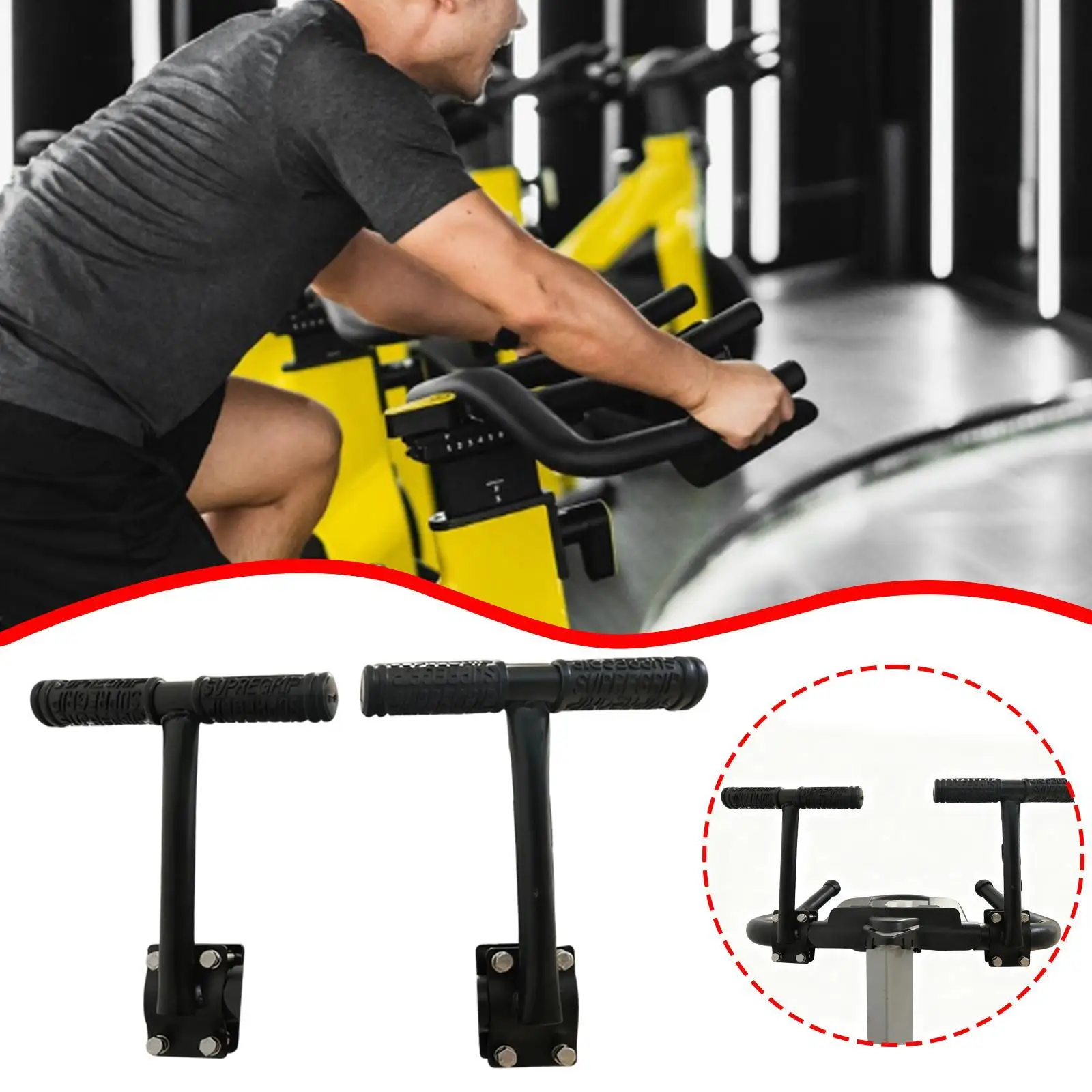 

2x Handlebar Extender Simple Installation Comfortable Riser Bar Extension Accessory