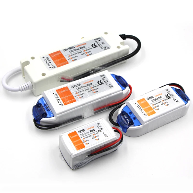 12V LED Driver AC 110V 220V to DC 12V Power Supply 18W 28W 48W 72W 100W 12 Volt Power Adapter LED Strip Lighting Transformer