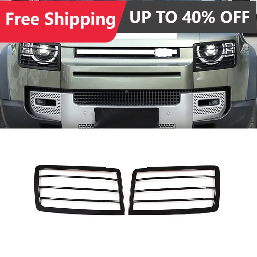 

Car Headlight Lampshade Headlamp For Land Rover Defender 110 2020 2021 2022 Lens Cover Protection Net Grill Guard Modification