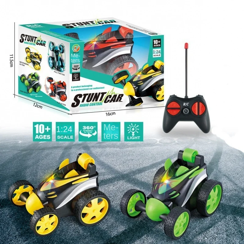 Kinderspielzeug Farbbox Fernbedienung Mini kleiner Muldenkipper Lenkerauto Spielzeug Rollover Lenk doppelseitiges Auto elektrisch