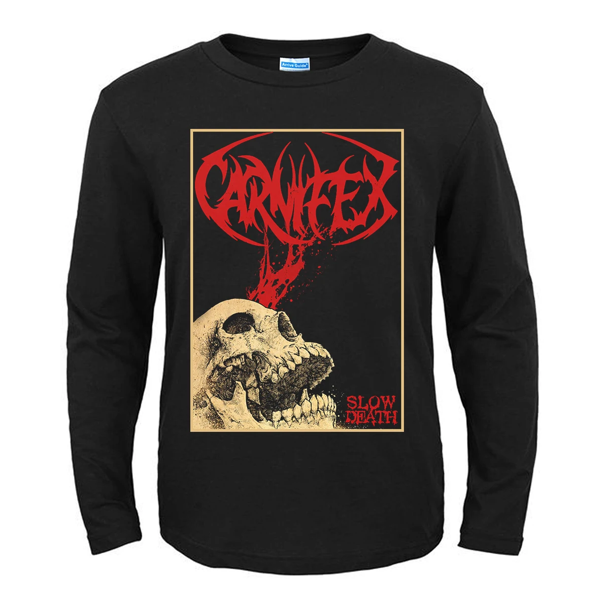 

Heavy Mental Band Carnifex T-shirt Mens long sleeve Cotton Tshirt Graphic Tee-shirt Harajuku Punk Slow Death Streetwear T Shirts