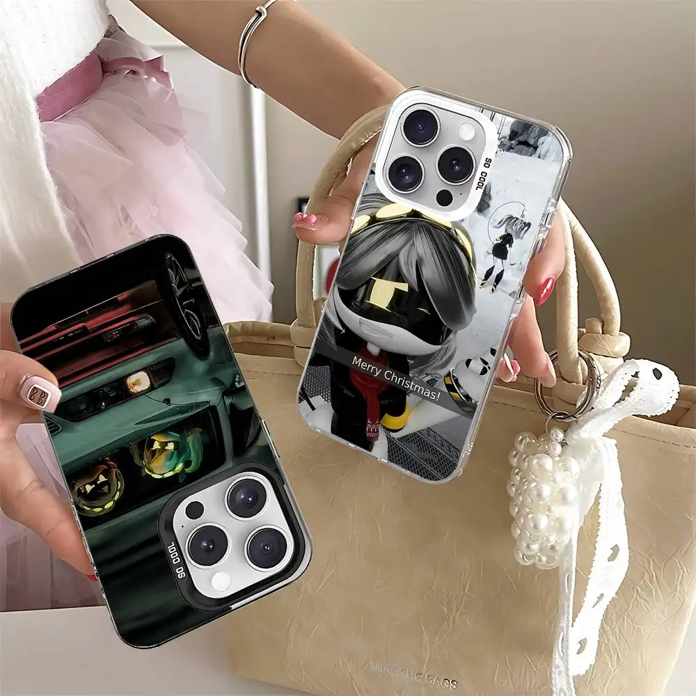 M-Murder Drones Uzi N V J Phone Case For IPhone 17 16 15 14 13 12 11 Pro Max Plus Color Shockproof Back Silver Cover