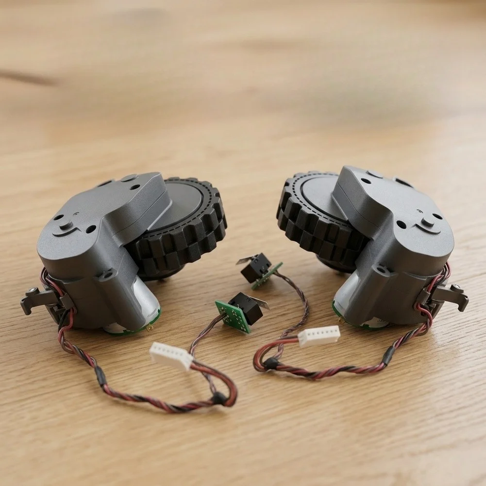 Drive Wheel Kit Left And Right For Roborock For Q7 For S7 MaxV Robot Vacuum Cleaner Replacement Parts Strong Grip Easy Install