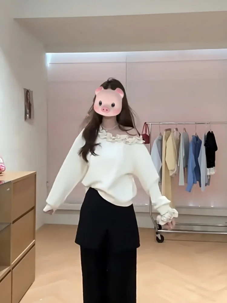 韓国 Sle ルーズフィットパーカー レディース 春の新作 花柄スプライシングデザイン ラウンドネック ロングスリーブ カジュアル 快適トップ