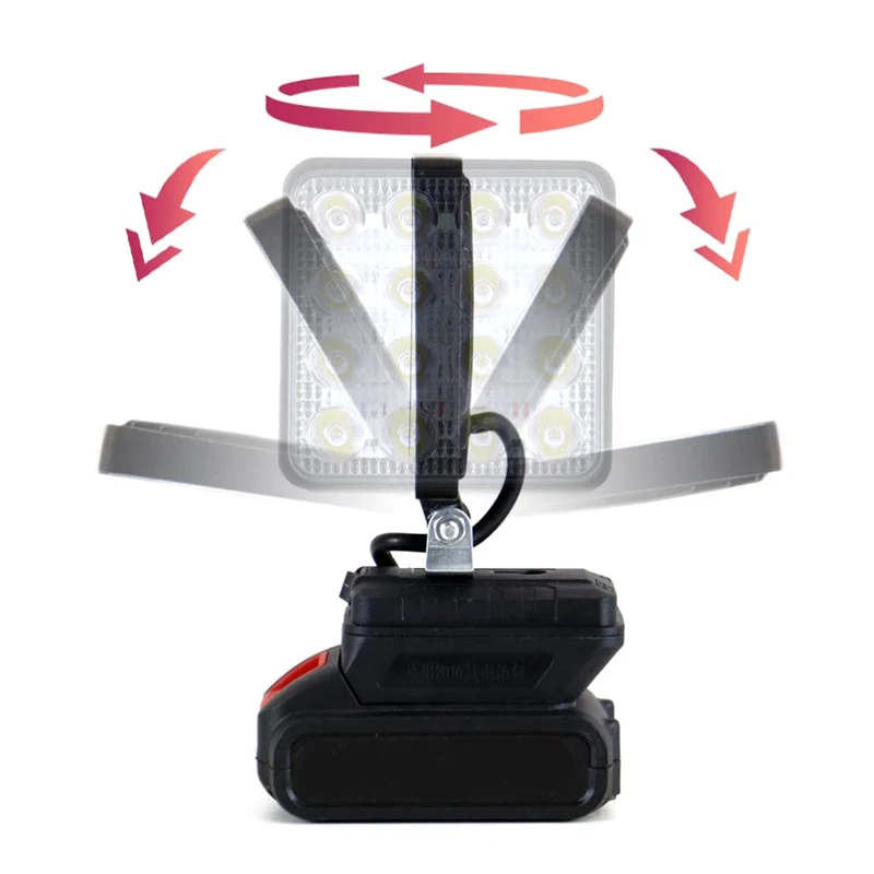 For 18V Li-ion Battery LED Work Light 4 6 8Inch Flashlight Portable Emergency Flood Lamp Camping Lamp For BOS