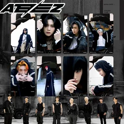 Kpop ateez-写真カード,ファッションカード,ファンギフト,8個セット