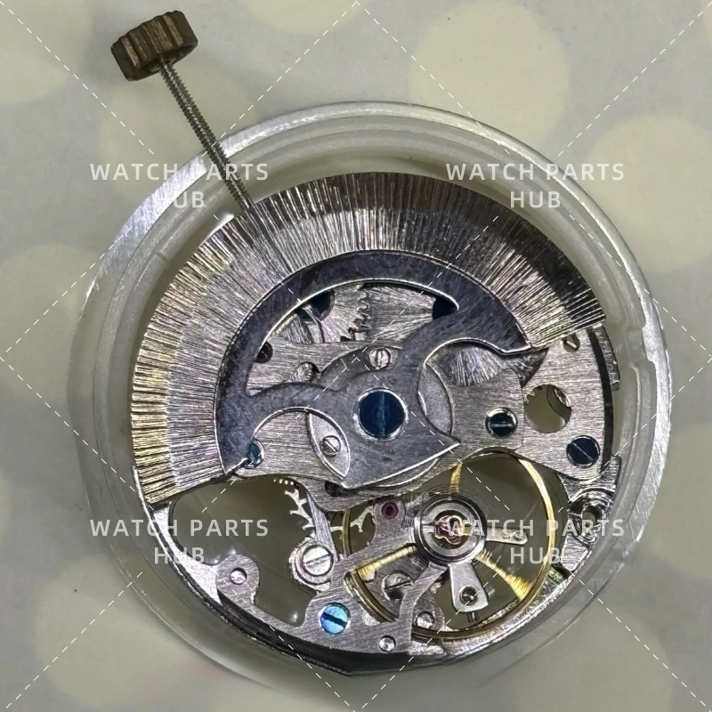 New Chinese system machine 7120 hollow automatic fork machine 7120 three-pin gold and silver movement, watch accessories