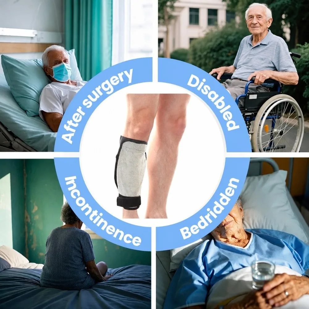 Elastic Strap Catheter Leg Bag Holder Adjustable Fit Soft Urine Leg Bag Holder Breathable Mesh Reusable Catheter Bag Holder