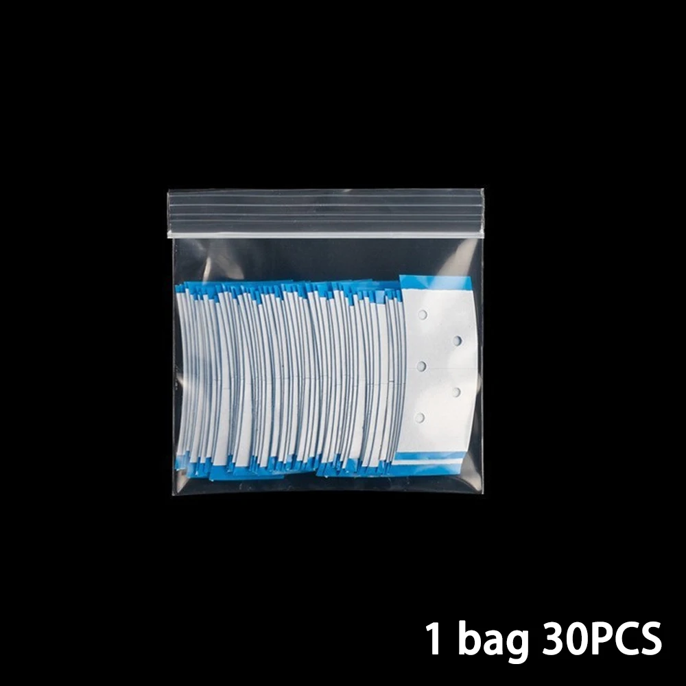 30 pcs/bag Super Strong Hair Wig Tape Double Adhesive Extension Tape Strips Waterproof For Toupee/Lace Wigs Film C Shape