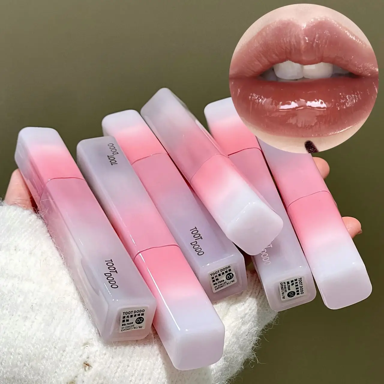 Spiegelglänzender Lip Tint, langanhaltend, wasserfest, feuchtigkeitsspendend, hochpigmentierter flüssiger Lippenstift für den täglichen Gebrauch