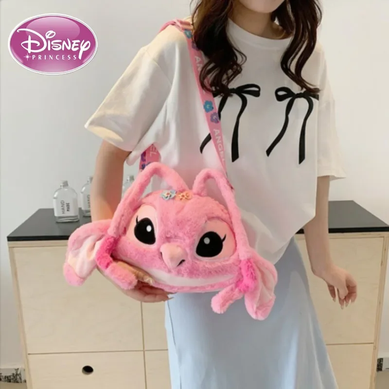 

Новый плюшевый рюкзак с героями мультфильмов Диснея, милая сумка через плечо для девочек, подарок для родителей и детей, милая пушистая сумка