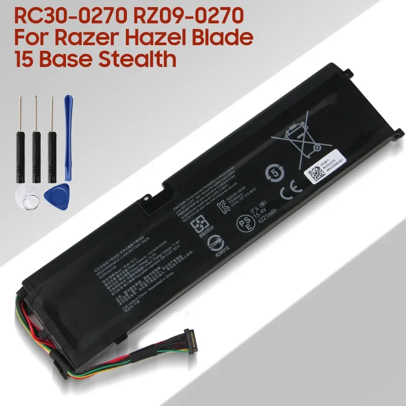 RC30-0270 RZ09-0270 Replacement Battery For Razer Hazel Blade 15 Base Stealth 2019 Series Battery 4221mAh