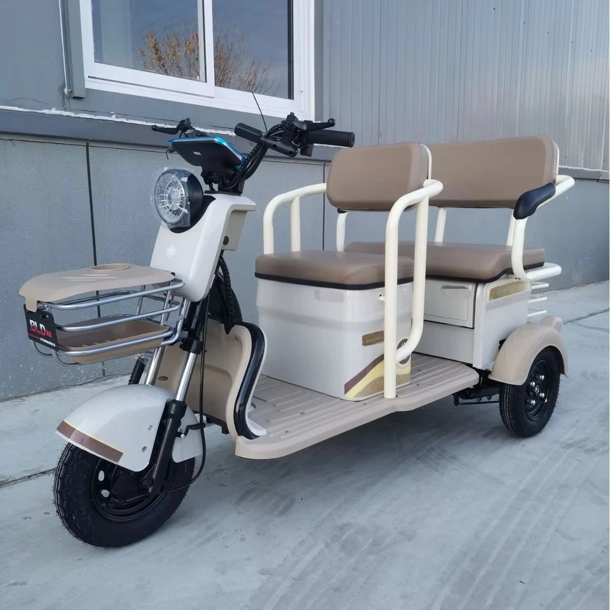 QQA Hot-selling electric tricycle 600W adult fashion tricycle freight electric bicycle, battery-free electric tricycle
