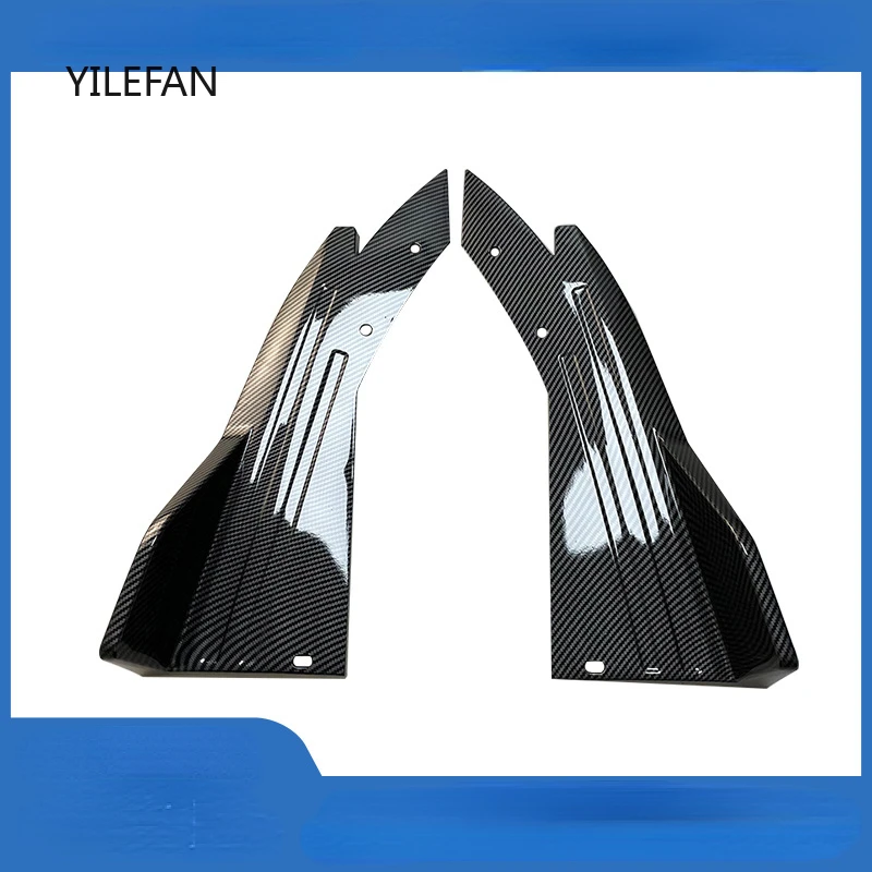 Universal Car Rear Bumper Spoiler Lip Carbon Fiber Wing Trim Protection Anti-crash Diffuser Side Skirt Wrap Angle Splitter