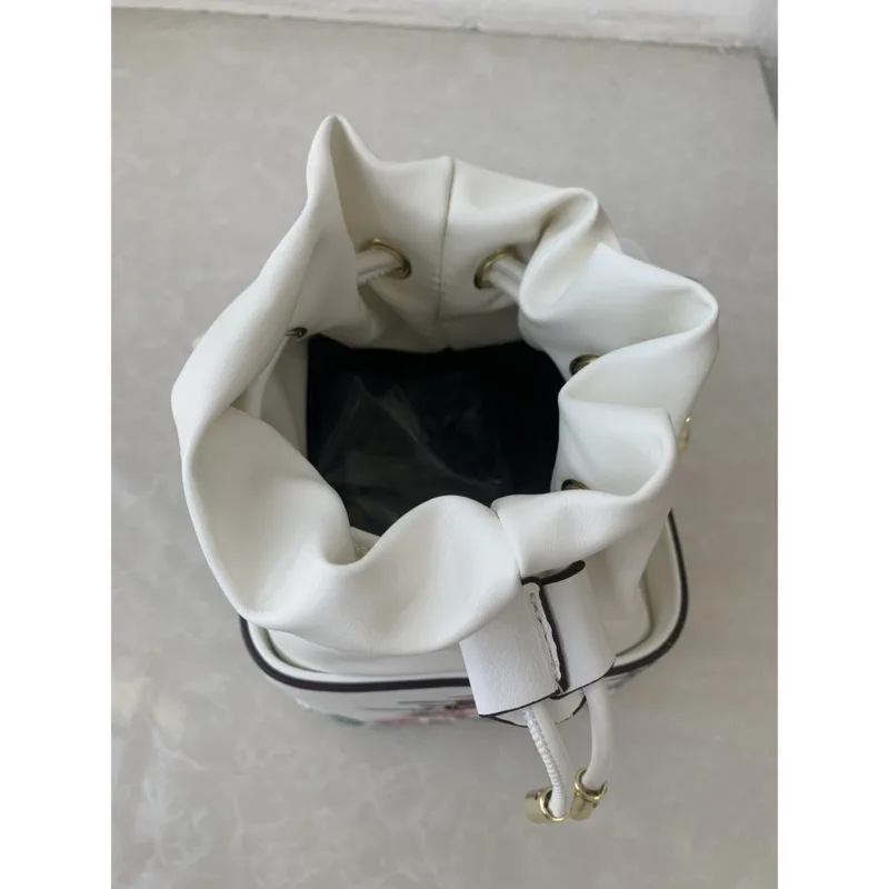 VOLASSS New Fashion Flower Leather Bucket borsa a tracolla donna stile cinese ricamo Cheongsam borse a tracolla borsa fatta a mano